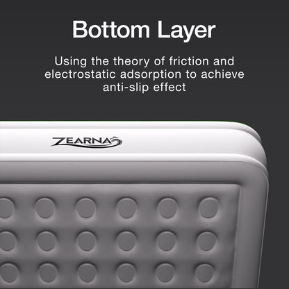 Zearna Luftbett Luftmatratze Selbstaufblasend in 3 Minuten, Aufblasbare Matratze Gästebett mit Eingebauter Elektrischer Pumpe, Aufblasbares Einzelbett für Camping Heimgebrauch (Einzel(46cm))